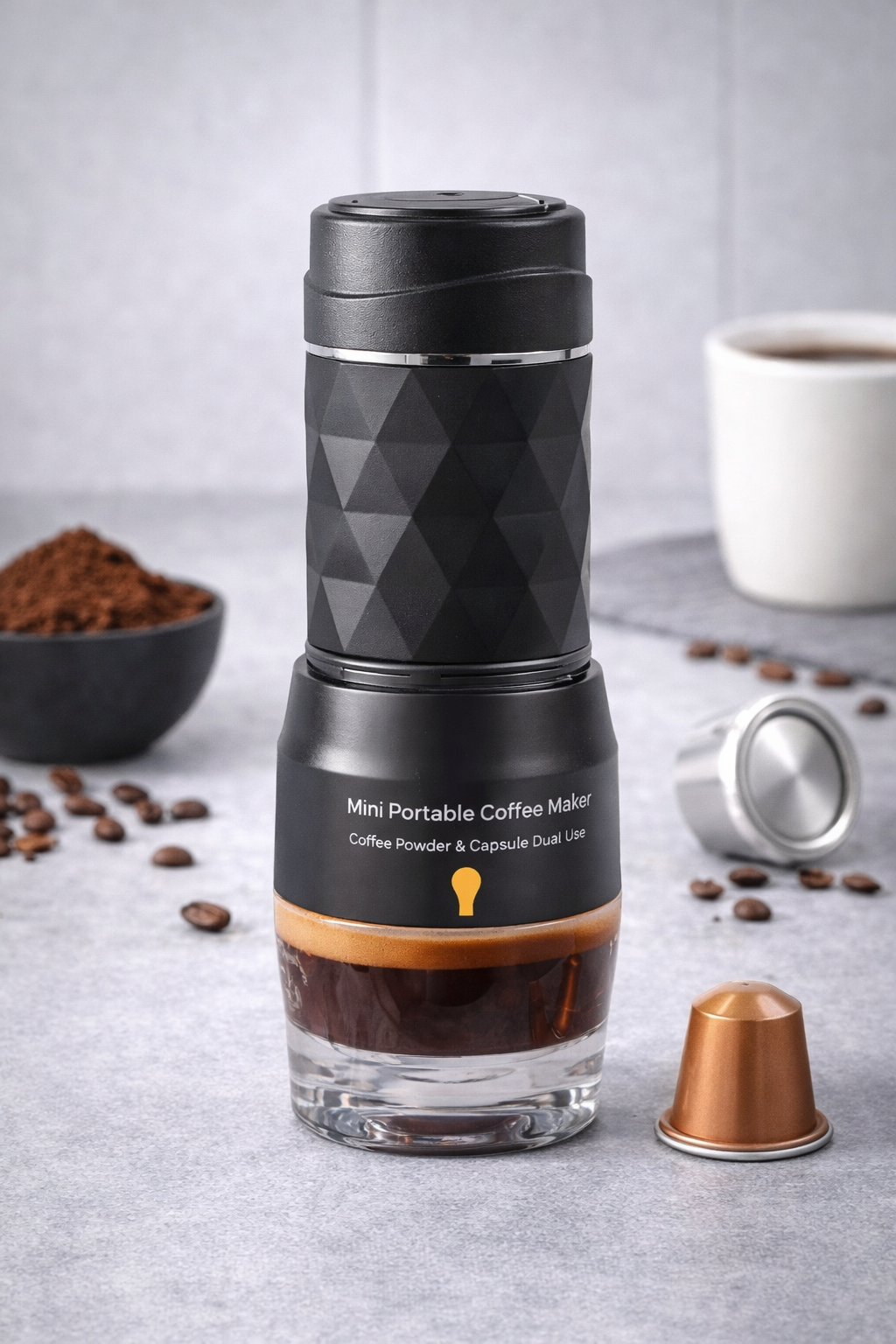 Mini Portable Espresso Maker – Compact Coffee On The Go