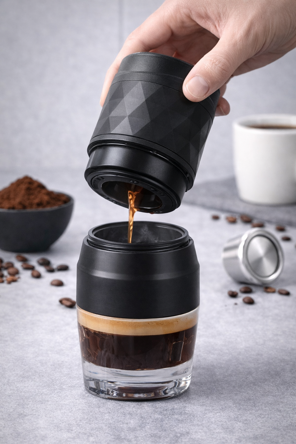 Mini Portable Espresso Maker – Compact Coffee On The Go